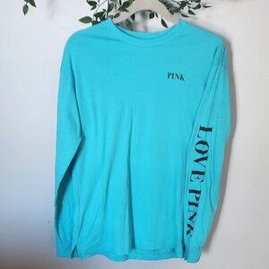 Stunning Bright Blue Long-sleeved Tee from PINK
